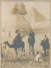 Sphinx de Gizeh 1913 pyramide photo photographie argentique Egypte pyramide