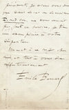 Musique Émile BERNARD (1843-1902) violoncelliste lettre autographe signée