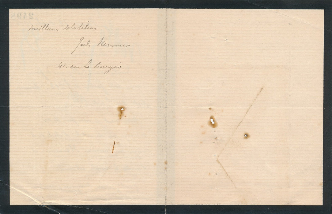 Jules HENNER neveu du peintre lettre autographe signée presse sur le peintre