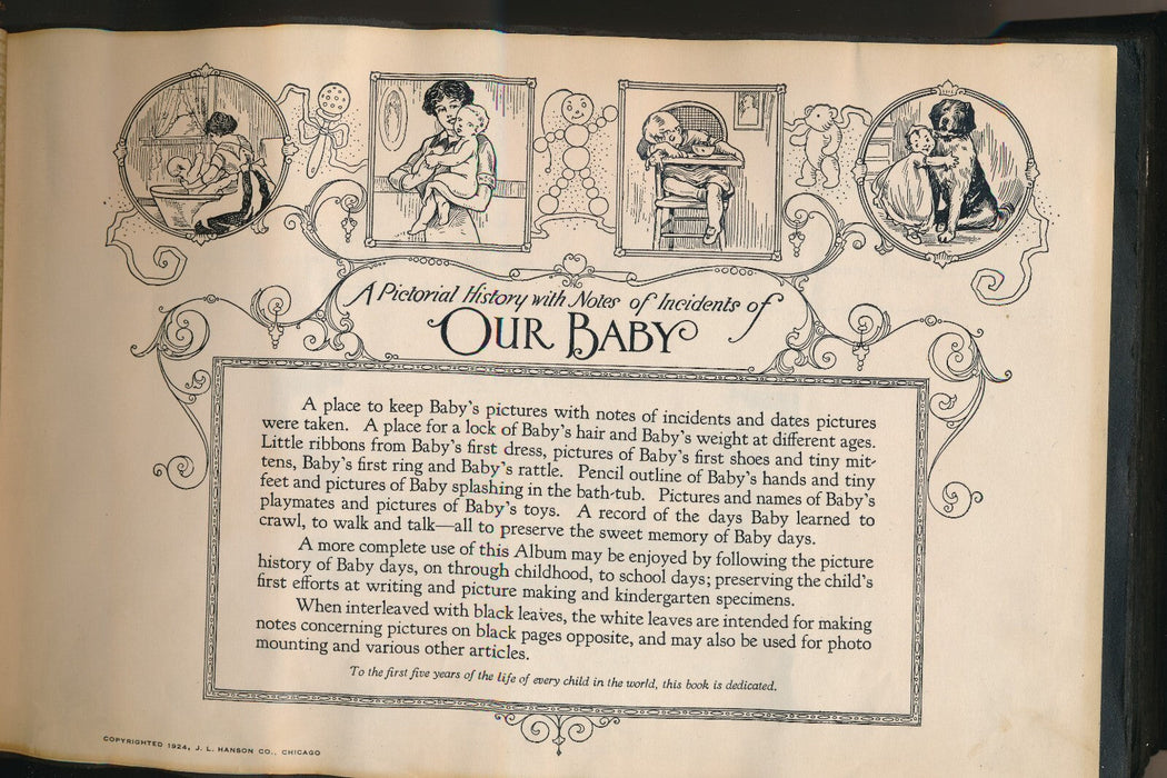 Our baby superbe album dédié naissance bébé photo photographie objets lettre