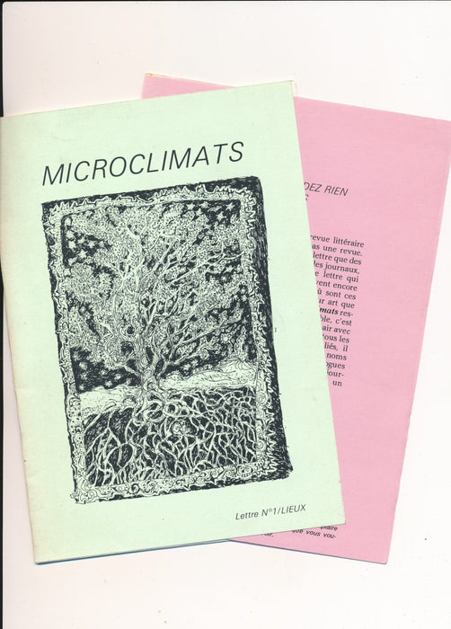 Skoria, Inédits 1979, Microclimats 3 revues de poésie poète