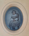 6  ambrotypes rehaussés couleurs mère bébé enfants photo photographie