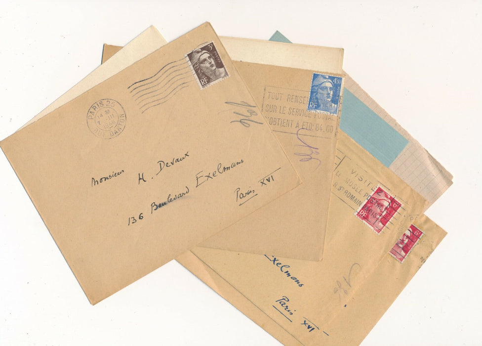 John CHARPENTIER 4 lettres autographes signées cite Henri Mazel Mercure France