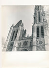 Senlis cathédrale église intérieure et extérieure v. 1950 architecture