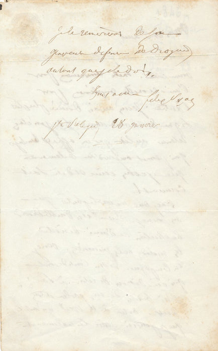 Félix PYAT prison Victor Considérant presse lettre autographe signée 1846 