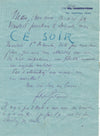 Félix GALIPAUX lettre autographe signée humour pas d'abstention aux assiettes !