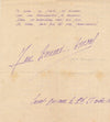 Poésie Jane Bernard-Arnoux poème autographe signé Nathalie Blanchet St Gengoux 