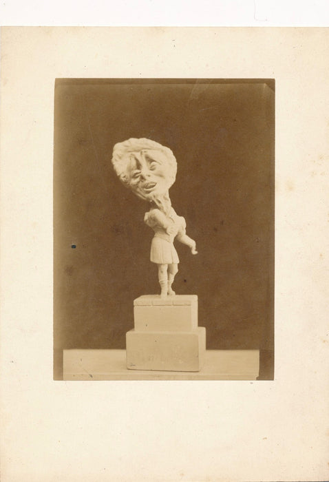 sculpteur Jean-Pierre Dantan photo sur papier albuminé Ponchard chanteur ténor