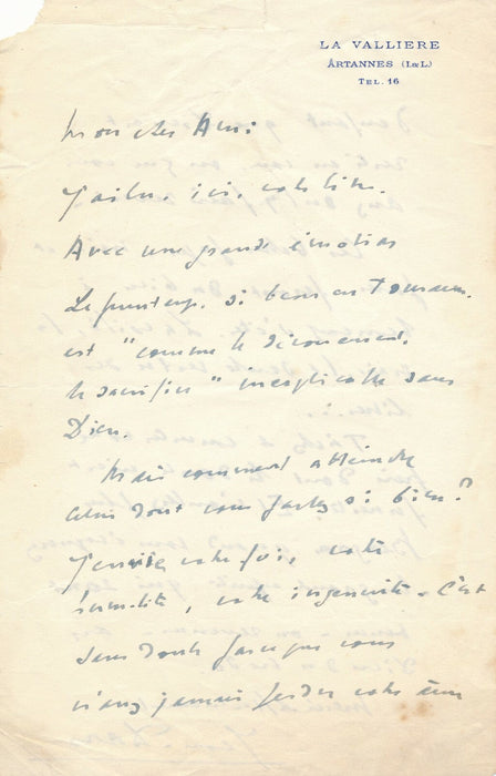 JEAN DARS réponse Lettre à Dieu de Maurice Rostand 3 lettres autographes signées