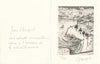Jean MARCEPOIL XXe lettre autographe signée graveur eau forte ET gravure signée