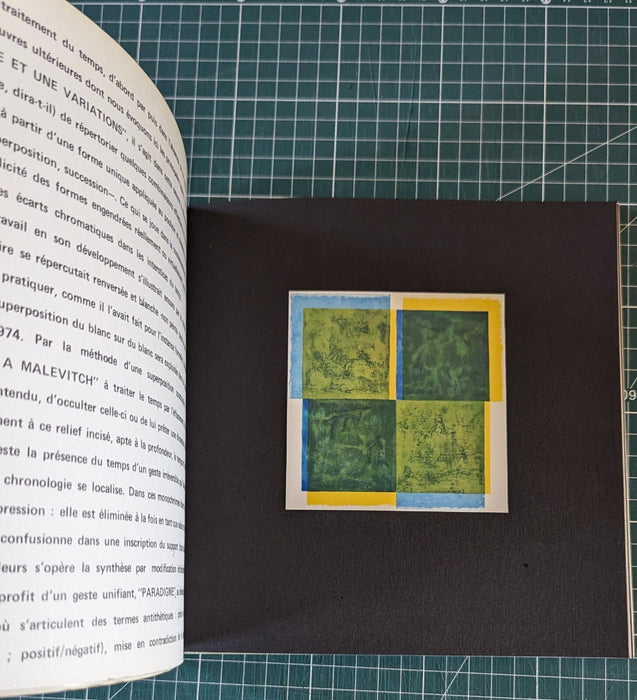 Albert Ayme Paradigme du bleu et jaune catalogue 1976 photo sérigraphies
