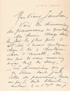 Gustave Fraipont 4 lettres autographes signées et 2 cartes Jambon Nadar humour