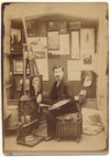 atelier peintre Henri Gédéon DALOZ albumine Montbard photo photographie