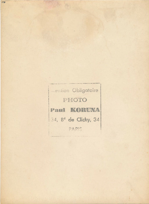 Paul KORUNA danse photo photographie couple danseurs tirage époque v. 1940