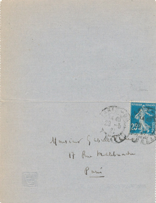 André RIVOIRE 4 lettres autographes signées poète Gabriel Faure amitié