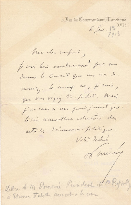Lot ensemble 5 présidents de la République 5 lettres autographes signées cartes