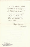 Claude CHAMBARD Ce moment-là EO envoi autographe et lettre à Laurent Debut