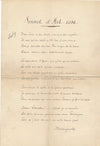 Mistinguett lettre autographe signée bonne année 1928 et pastiche sonnet Arvers