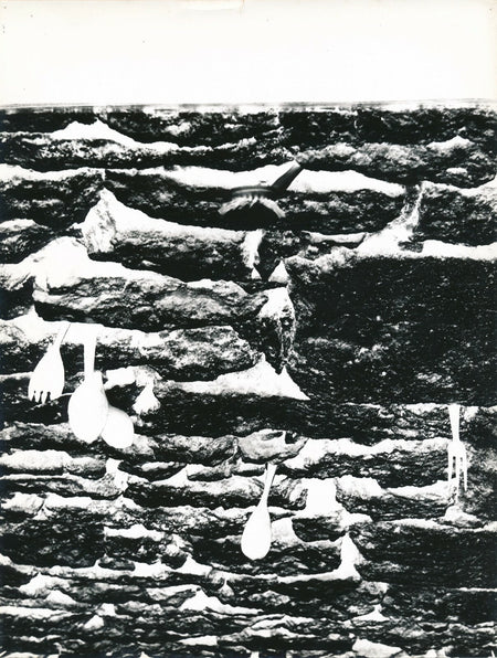 Étude d’un mur avec cuillers et fourchettes absraction forme photo photographie