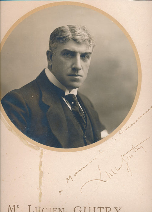 Lucien GUITRY photo photographie signée dédicacée Clemenceau Auguste Bert
