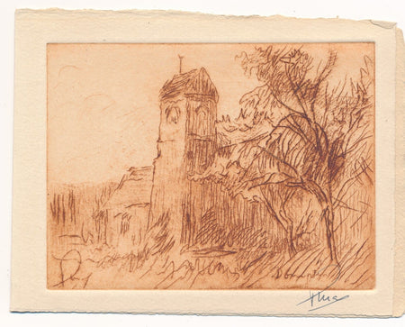 Fernand PINAL gravure eau-forte signée ET bel envoi autographe signé 1953