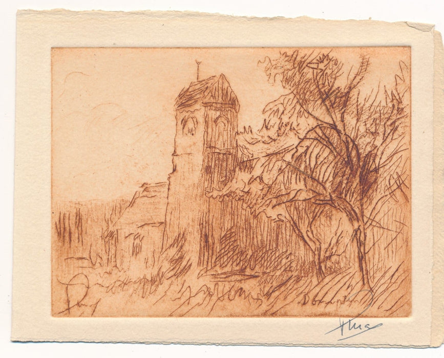 Fernand PINAL gravure eau-forte signée ET bel envoi autographe signé 1953