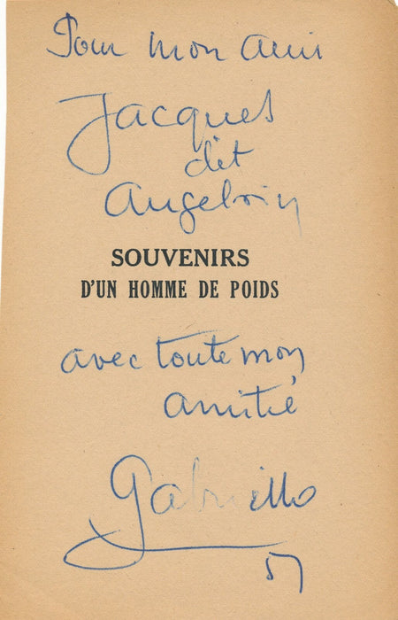 essai 4 dédicaces autographes signées Grosrichard Gabriello Chauvel Naegelen 