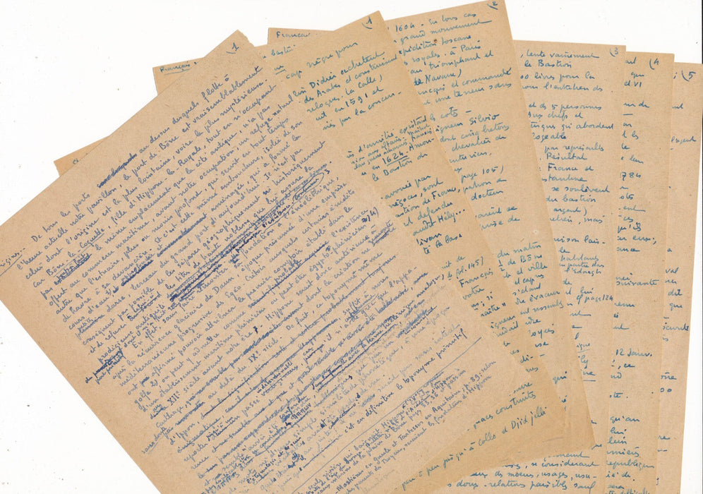 Erwan MAREC amiral fouilles Hippone notes autographes histoire Algérie