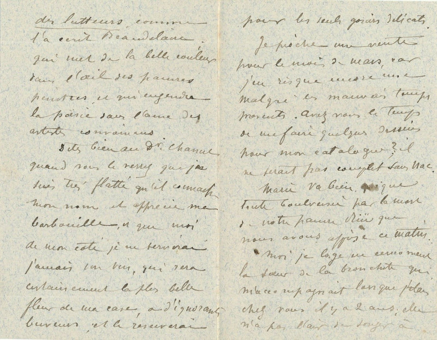 Du vin ! Paul-Désiré TROUILLEBERT lettre autographe signée à Paul NANCEY