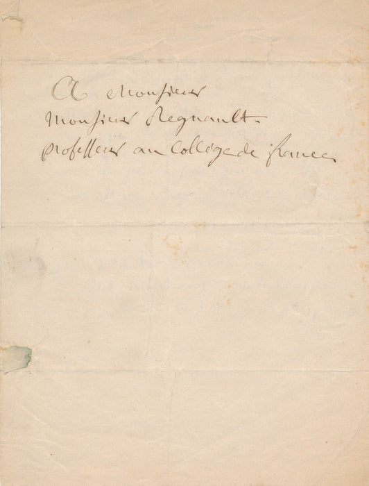 DROUIN ou B. DROUIN écrivain Dissertation morale Molière 2 lettres autographes