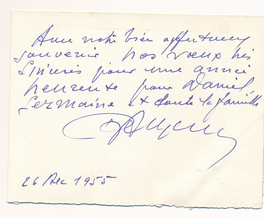Raymond Léon AUGER 10 gravures originales signées 10 envois autographes 1 lettre
