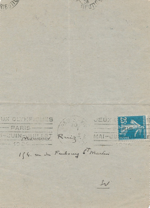 André DEVAMBEZ peintre illustrateur lettre autographe signée art