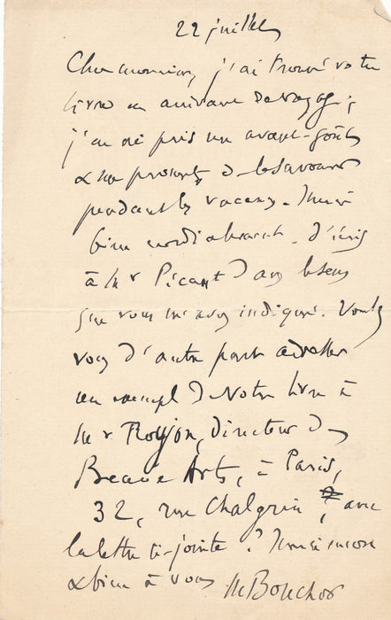 Maurice BOUCHOR 11 lettres autographes signées lot écrivain Petit Théâtre