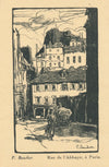 peintre Paul BAUDIER lettre revue Poésie Charpentier Grande Muraille Chine