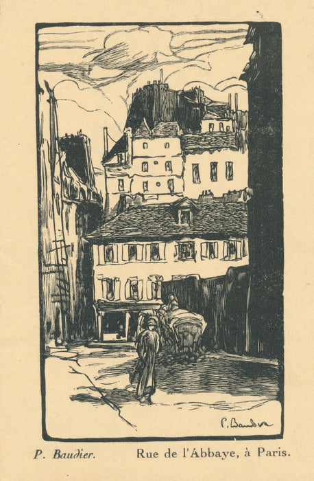 peintre Paul BAUDIER lettre revue Poésie Charpentier Grande Muraille Chine