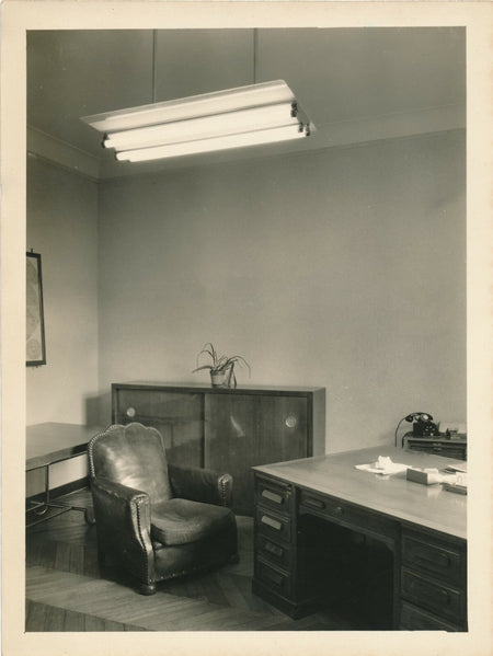 Bureau et luminaire  Art déco photo photographie Borremans v. 1930