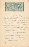 Littérature Marcel Bouteron lettre autographe signée 1939 Adrien Peytel juriste