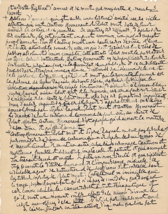 Henri de RÉGNIER Manuscrit autographe signé chronique Vie littéraire Prévost...