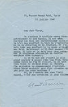 intéressant Lot Claude Farrère Farrere 4 lettres 3 dédicaces autographe
