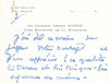 Léonce RAFFIN curé de la Madeleine lettre autographe signée princesse Gonzague