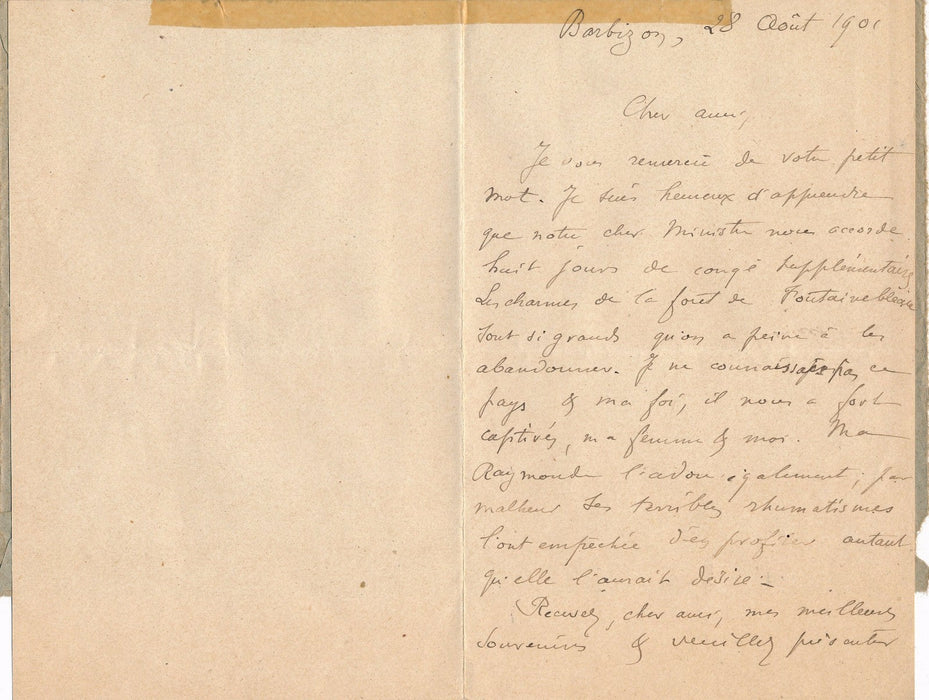 Marimon Antoine Banès bibliothèque Opéra 3 lettres autographes Alboni piano