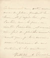 Mathilde de CUSSOL, duchesse lettre autographe signée à acteur Frédéric Febvre 