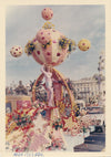 2 photo amateur Carnaval Nice 1969 snapshot couleur char femme