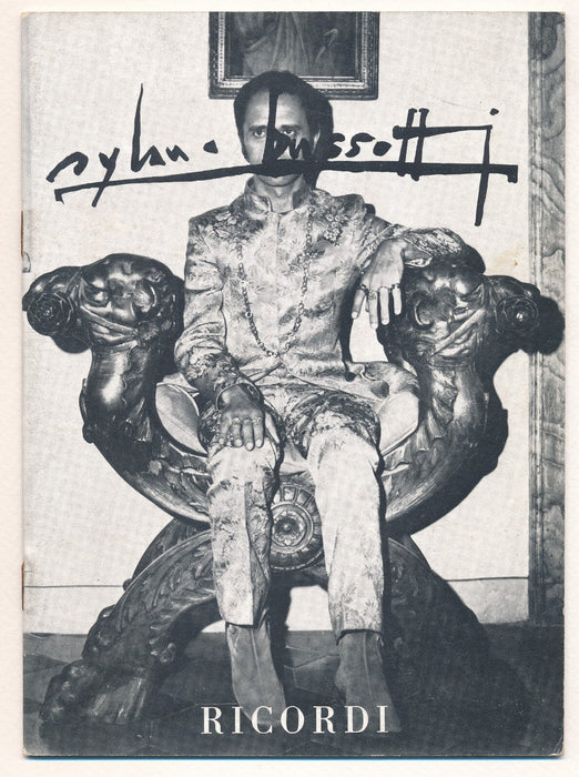 Sylvano BUSSOTTI italien musique catalogue 16 p. v. 1970