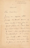 compositeur Docteur Blondel lettre autographe signée garçonnière Malherbe 