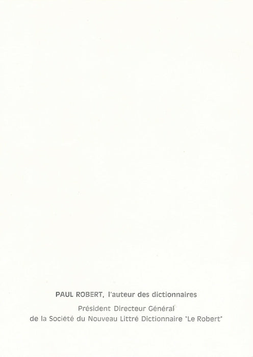 Portrait Paul Robert dictionnaire tirage argentique années 1970 photographie