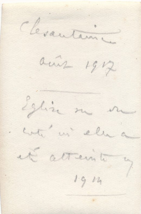 Clezentaine Vosges 1917 militaria guerre 1914 2 photos photographie époque