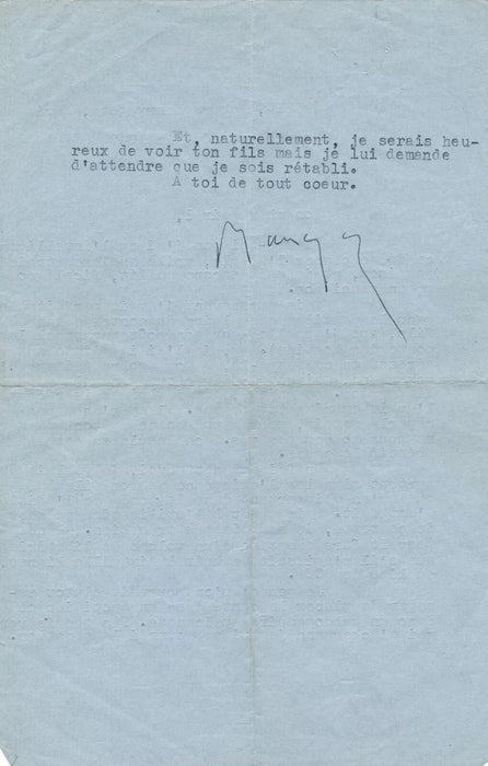 intéressant Lot Claude Farrère Farrere 4 lettres 3 dédicaces autographe