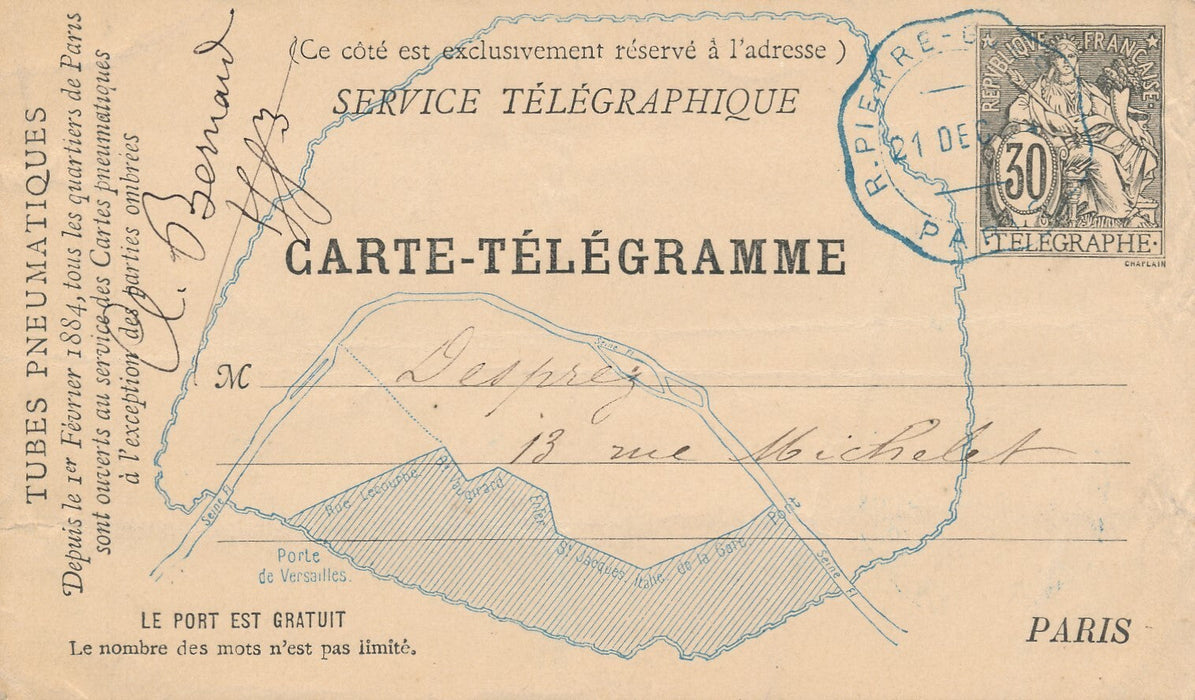 Paul BONNETAIN à Louis Desprez procès naturalisme lettre autographe signée