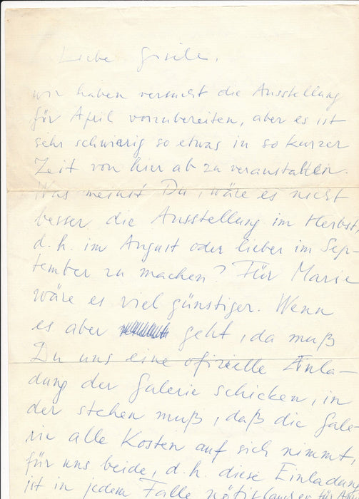 Miroslav ZUNA Marie ZUNOVA artistes tchèques correspondance autographe